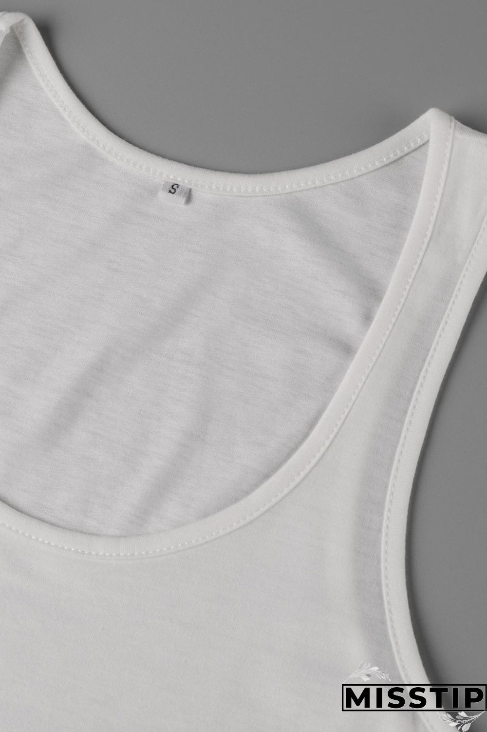 Fluorescent Green Casual Gradual Change Print Patchwork U Neck Sleeveless Two Pieces