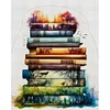 (Stamped/Counted) Stack Of Books-11CT Cross Stitch 60*70cm/23.62*27.56in(Big Size)