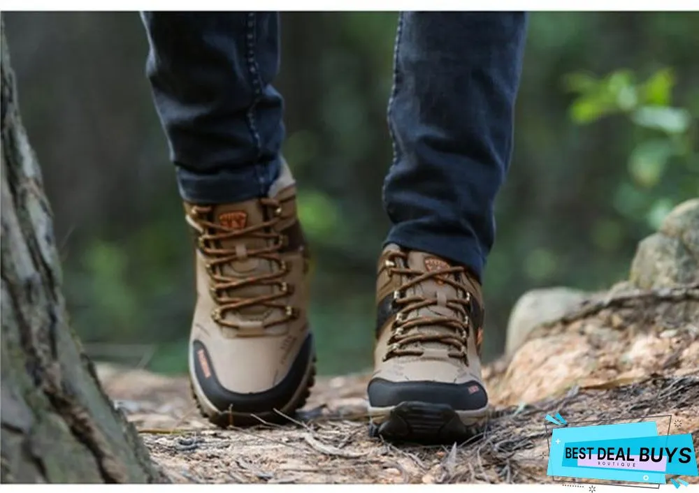 Men Winter Snow Boots Super Warm Men's Boots Waterproof Sneakers Outdoor Male Hiking Boots Work Shoes