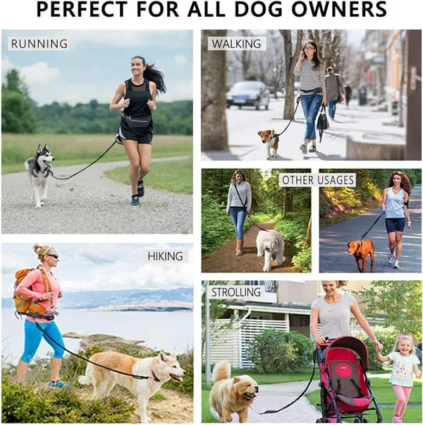 🔥Mother's Day Sale -Hands Free Dog Leash with Zipper Pouch
