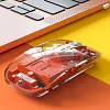 Transparent Wireless Bluetooth Mouse Silent Ergonomic Laptop Tablet Mouse
