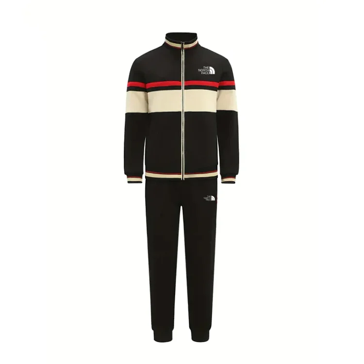 Color Blocked Classic Gym Workout Running Tracksuit Set