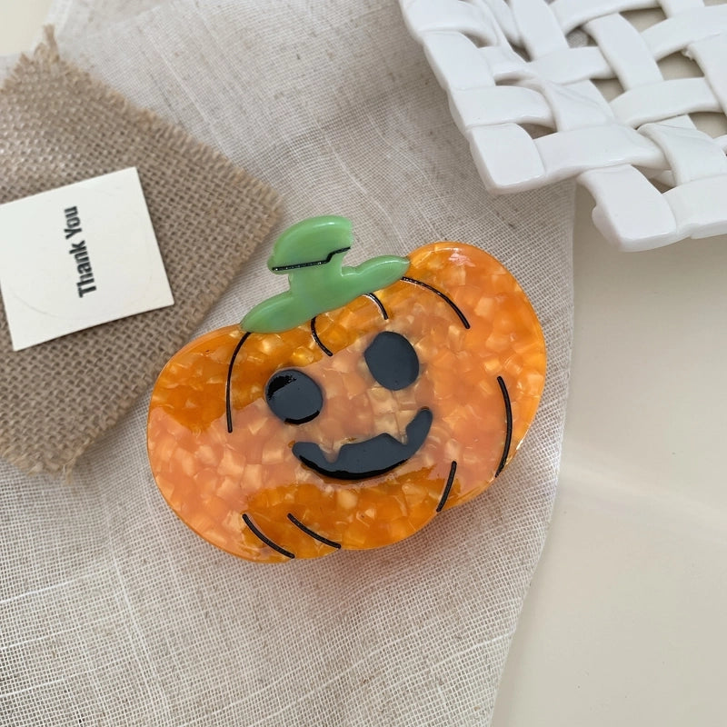 Halloween Cute Women’s Pumpkin Acetic Acid Sheets Hair Claws