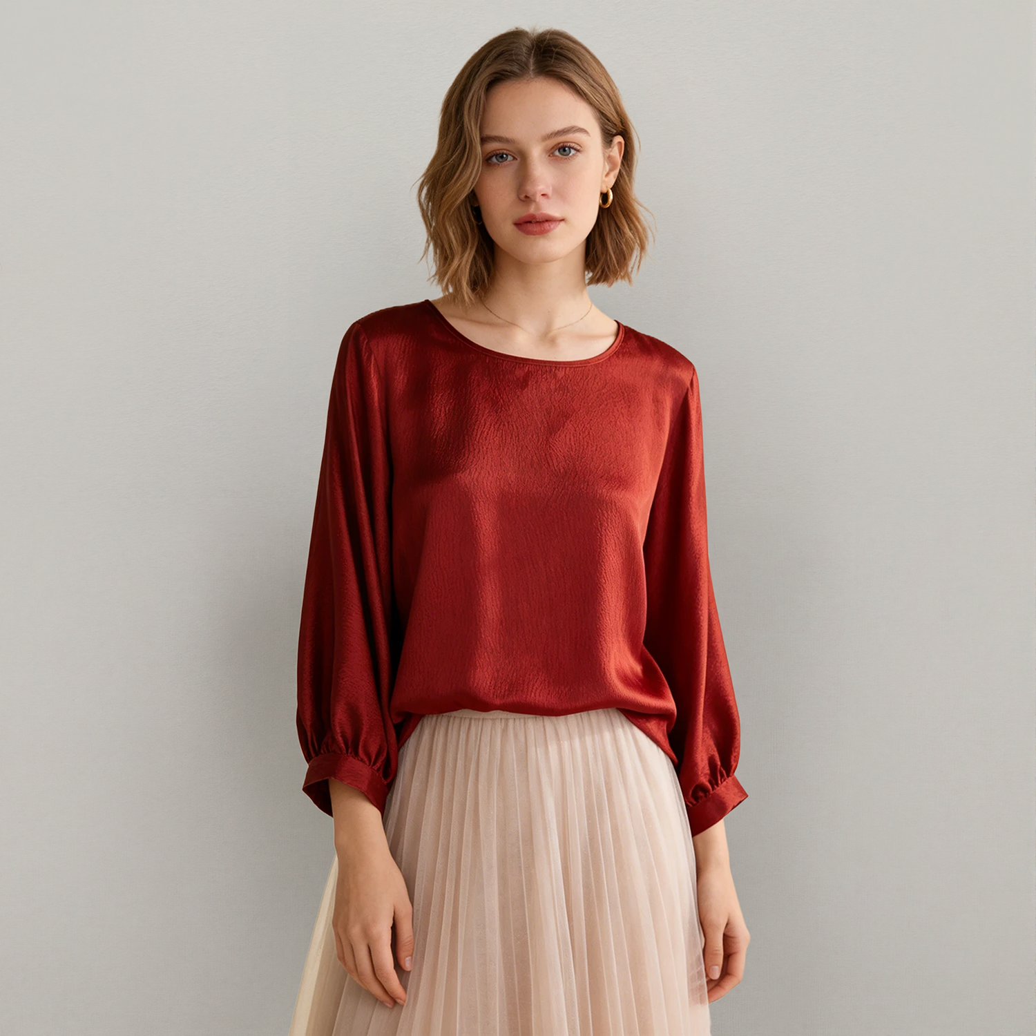 Women's Pearl Silk Blouse REAL SILK LIFE