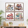 4Pack Gnomes Trucks-Crystal Rhinestone Diamond Painting(30x30cm)