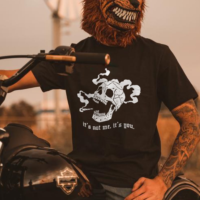 Designer letter skull print crew neck T-shirt - Krazyskull