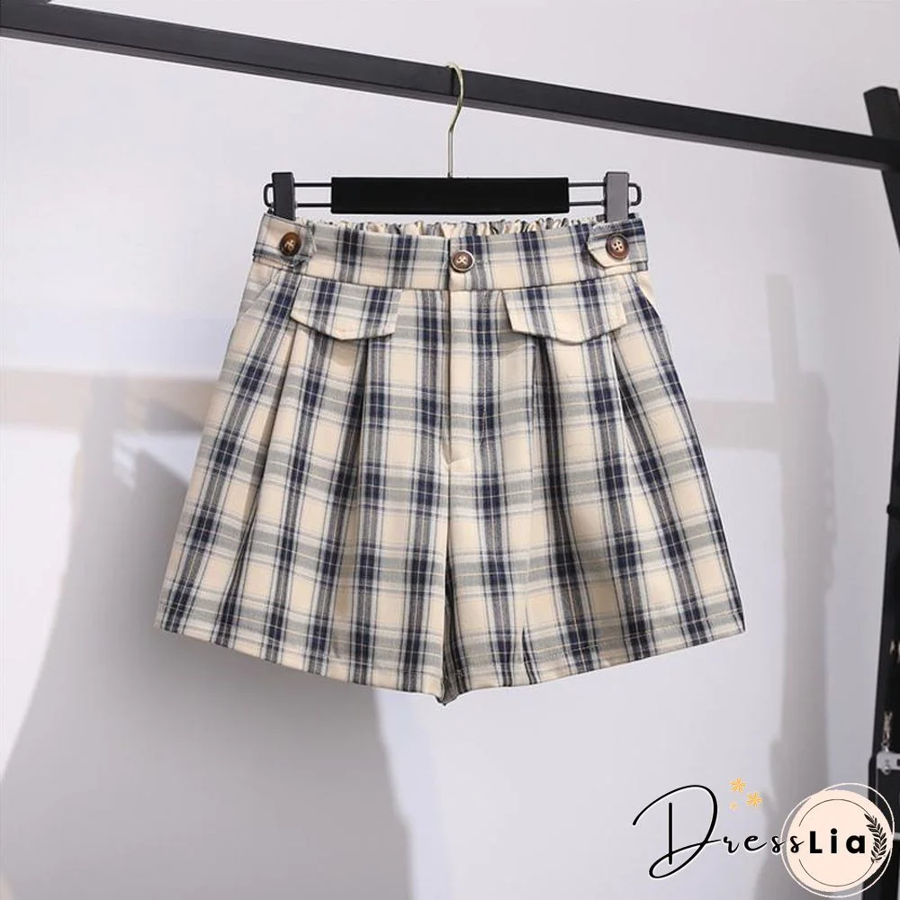 Fashion Plaid Blazer Three-Piece Set P11631