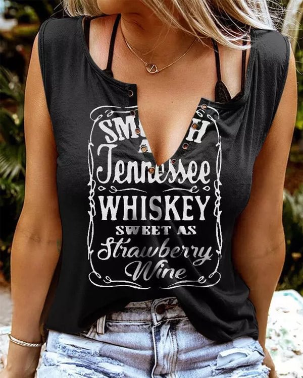 Smooth As Tennessee Whiskey Sweet As Strawberry Wine T-shirt