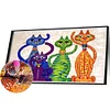 Diamond Painting -DIY Round Drill High Street Cat(50x30cm)