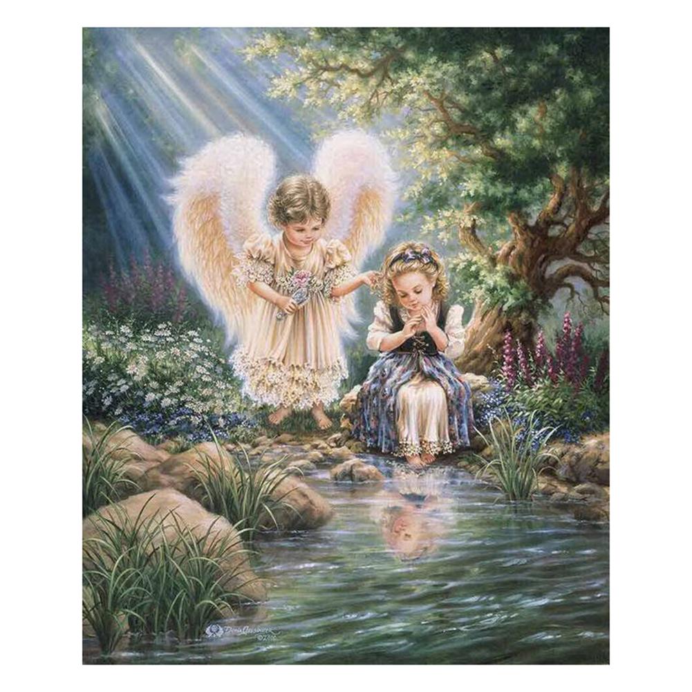 

Baby Angel - 14CT Counted Cross Stitch - 46*56CM, 501 Original