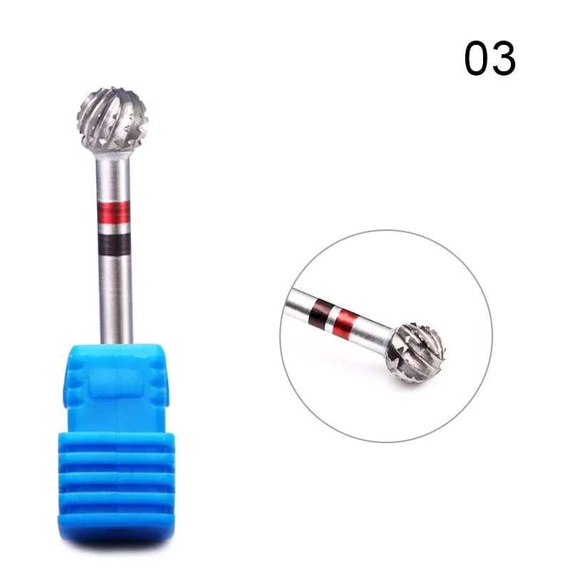 1Pcs Carbide Tungsten Nail Drill Bit Manicure Drill For Milling Cutter Electric Machine Nail Files Buffer Nail Art Equipment-Nail Inspo