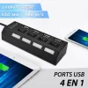 Concentrateur USB Haute Vitesse &agrave; Plusieurs Ports avec Interrupteurs Ind&eacute;pendants