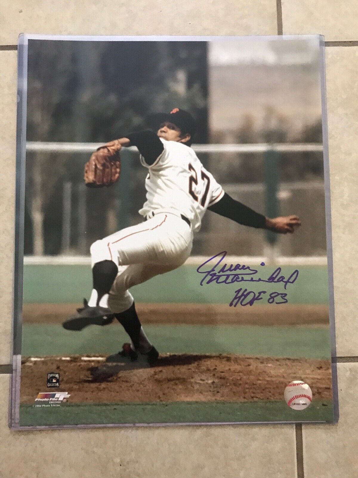 Juan Marichal Signed 11x14 San Francisco Giants Hall Of Fame In Person B2