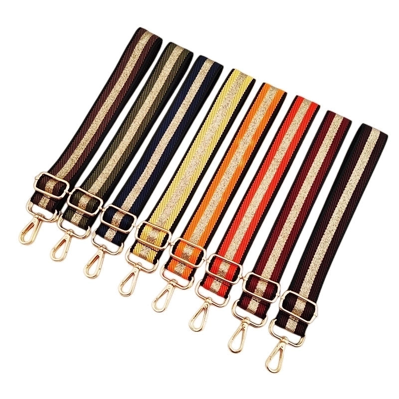 Polyester Color Block Bag Strap