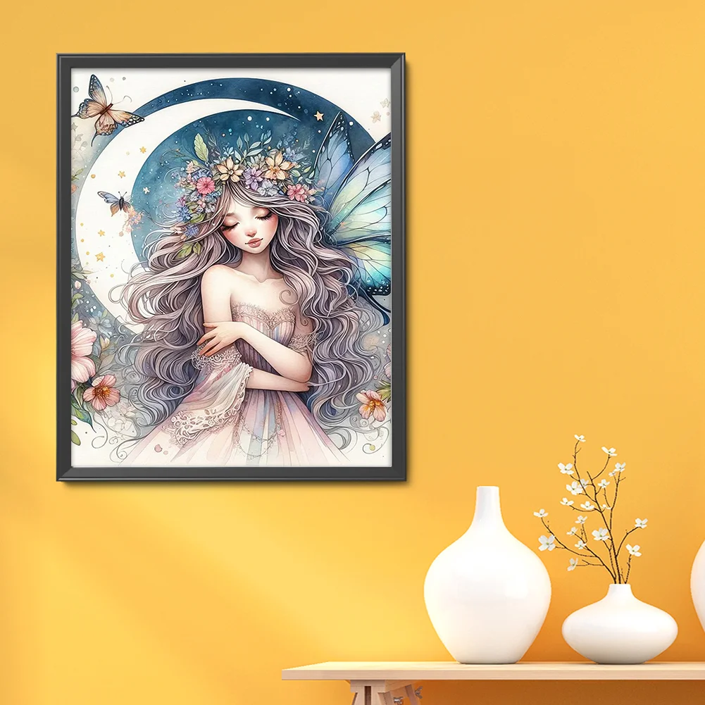 11CT Full Stamped Cross Stitch - Fairy(Canvas|40*50CM)