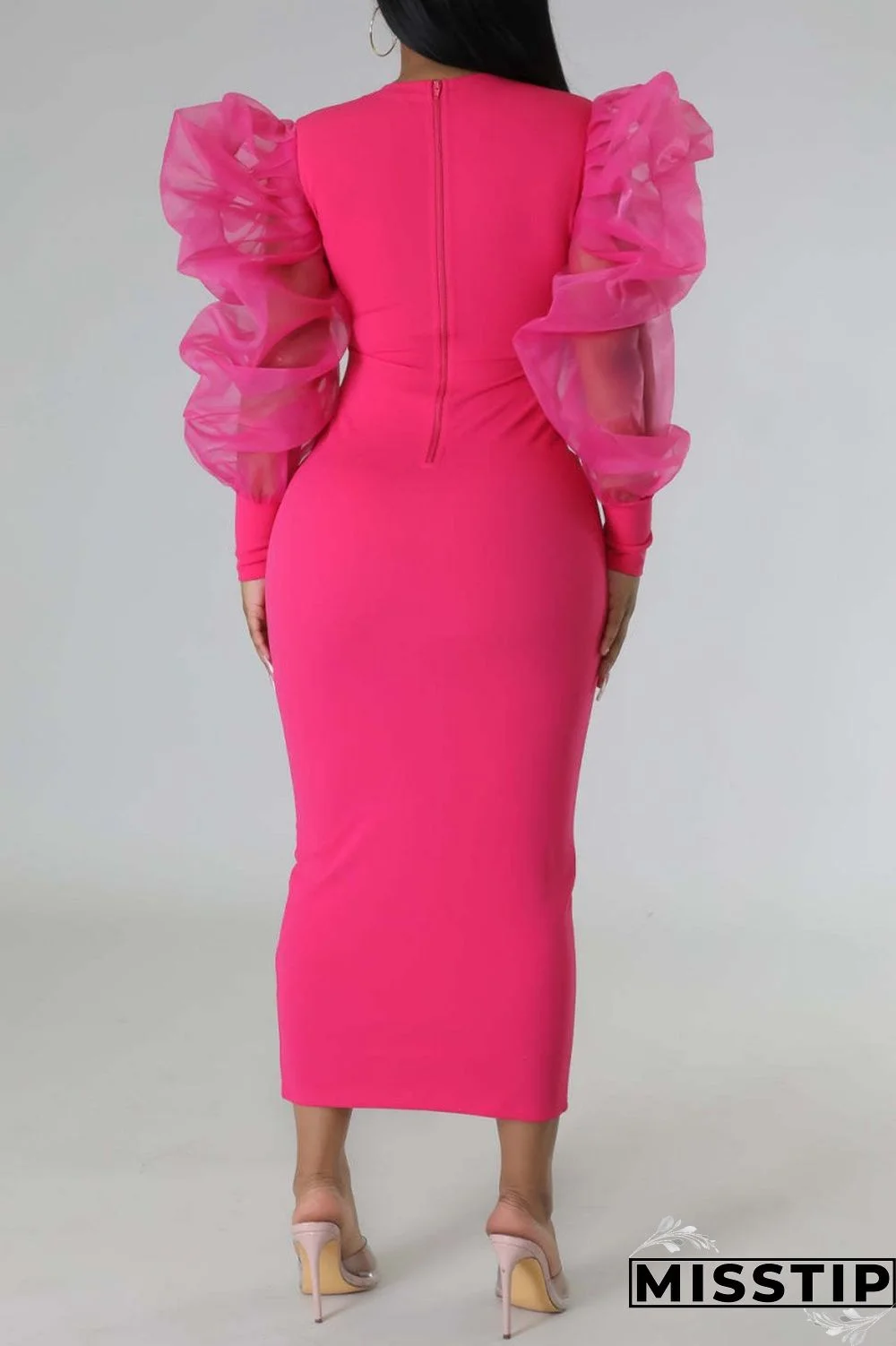 Black Fashion Casual Solid Patchwork O Neck Long Sleeve Dresses