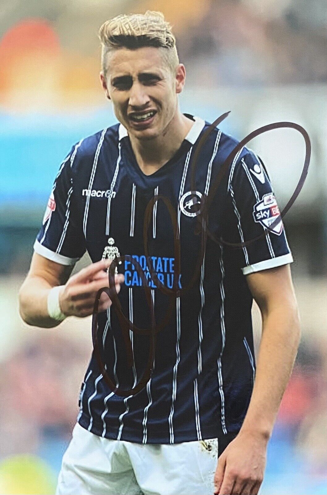 Lee Martin Genuine Hand Millwall 6X4 Photo Poster painting