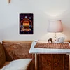 Neon burger - Panneaux en &eacute;tain m&eacute;tallique(20*30cm/30*40cm)