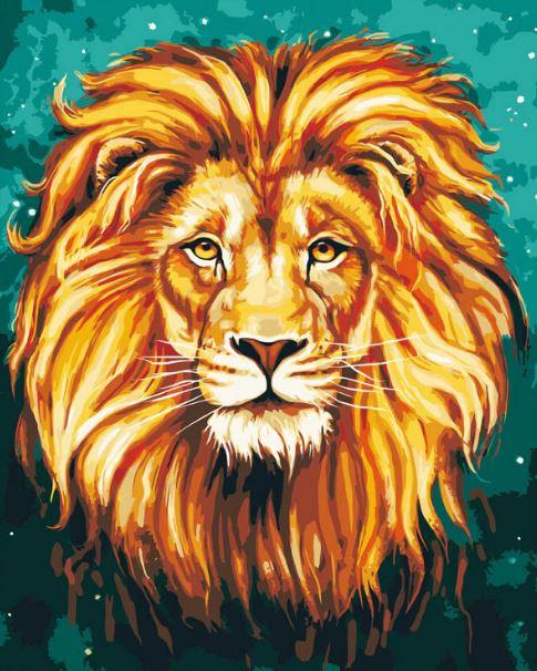 

Golden Lion – Paint By Numbers - 40*50CM, 501 Original