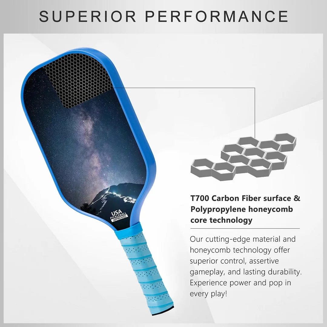 Original Paddle (16mm) T700 Sandblasted Carbon Fiber-Interstellar Impact Paddle