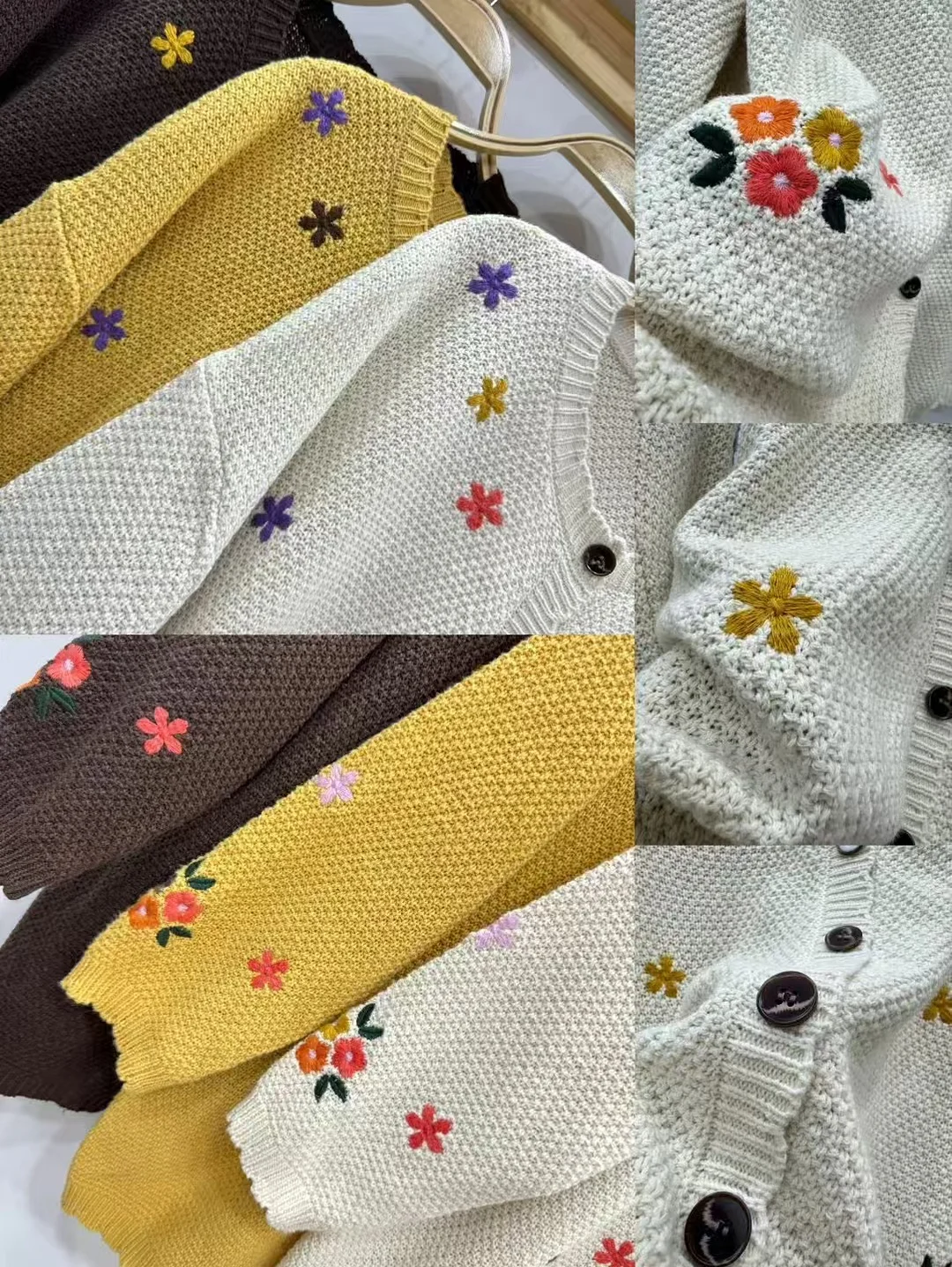 Chicfifth Sweater Women Winter Long Sleeve High Quality Autumn Vintage Top Knitted Cardigan