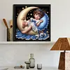 uk.everydayedeals Diamond Painting - Full Round - Moon Pajama Girl(40*40cm)