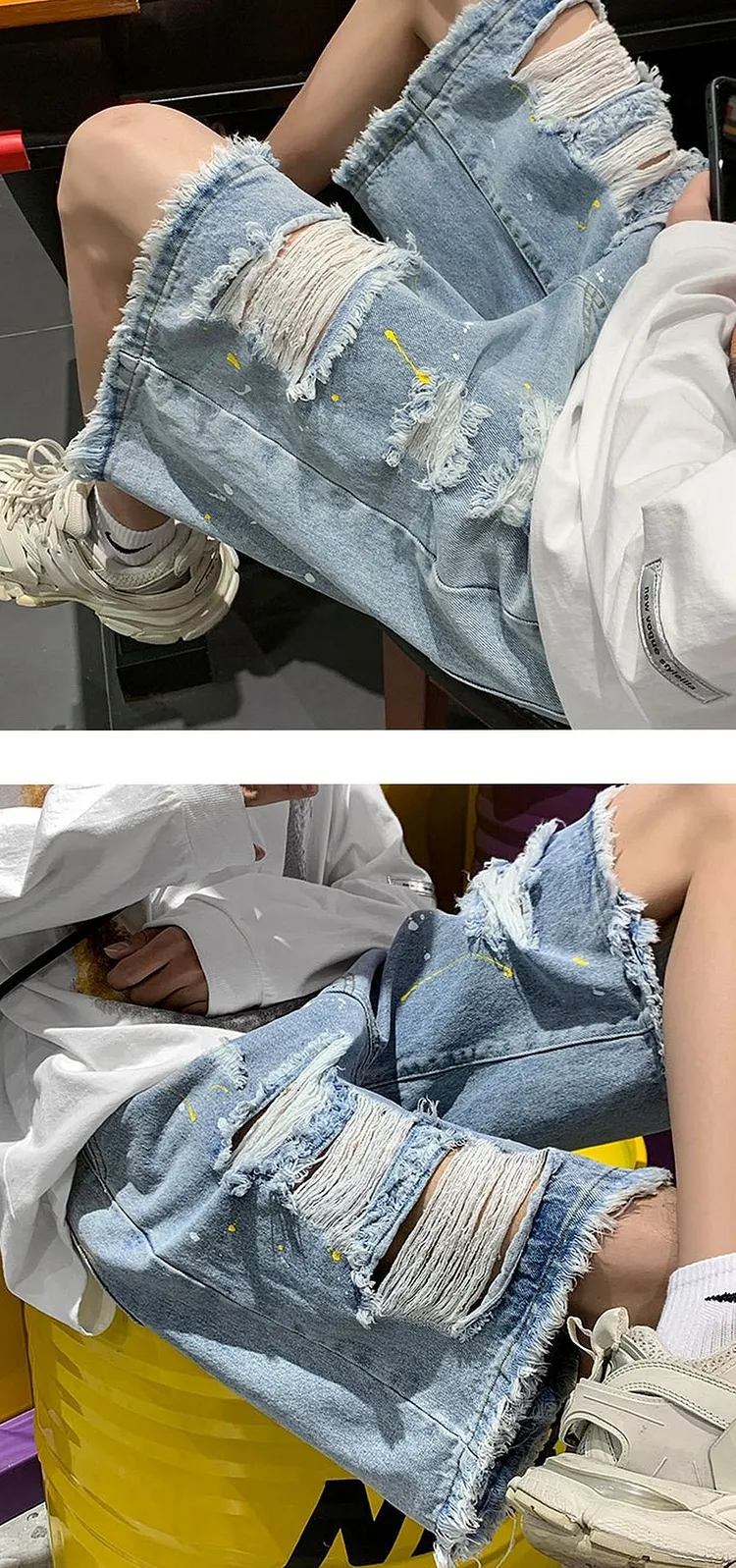 Lightweight Denim Shorts for Men Spring Summer 5 - Inch Inseam