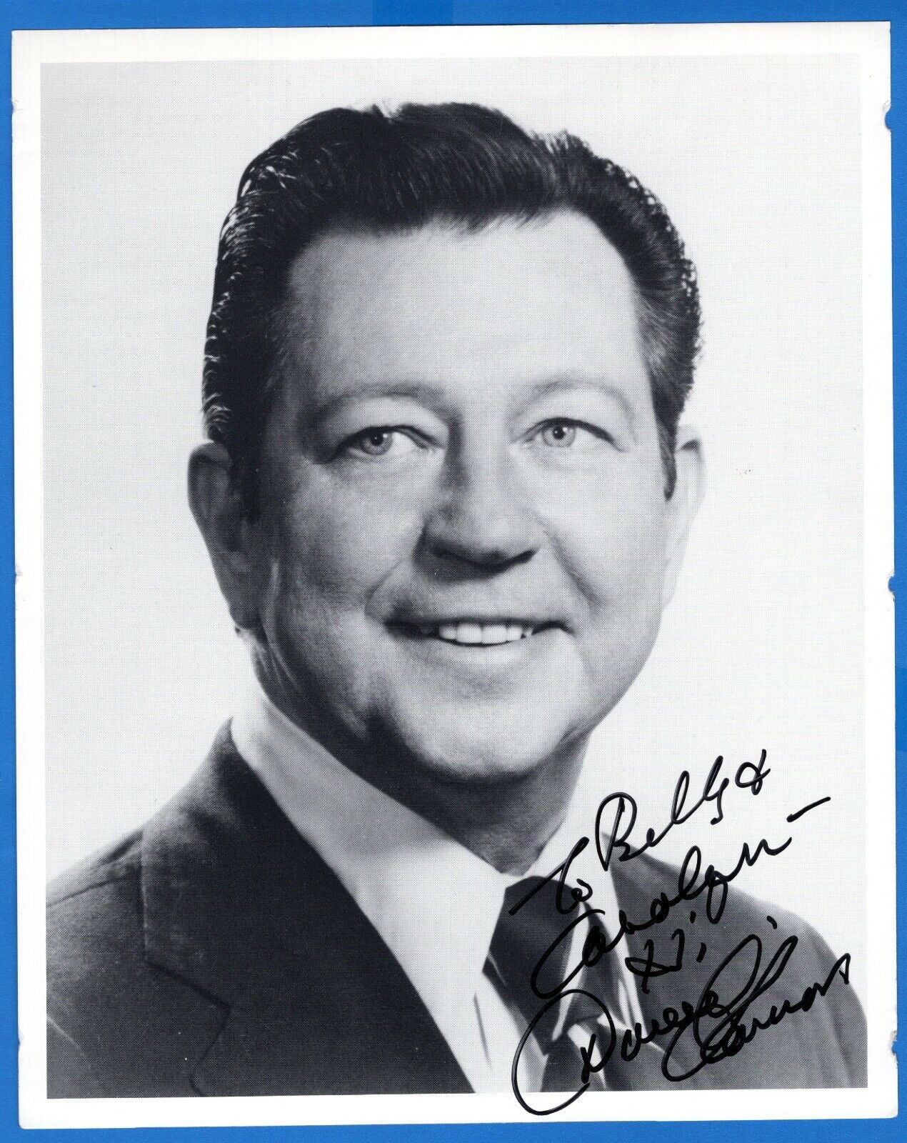 Donald O'Connor Actor Hand Signed Autograph 8x10 Photo Poster painting with Todd Mueller COA