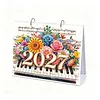 DIY 2027 Diamond Painting Calendar Art Kit Paper Desk Calendar Desktop Decoration Craft Kit