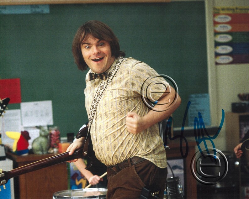 Jack Black The School of Rock Autographed Signed Photo Poster painting 8 x 10 print Photo Poster painting picture poster wall art autograph