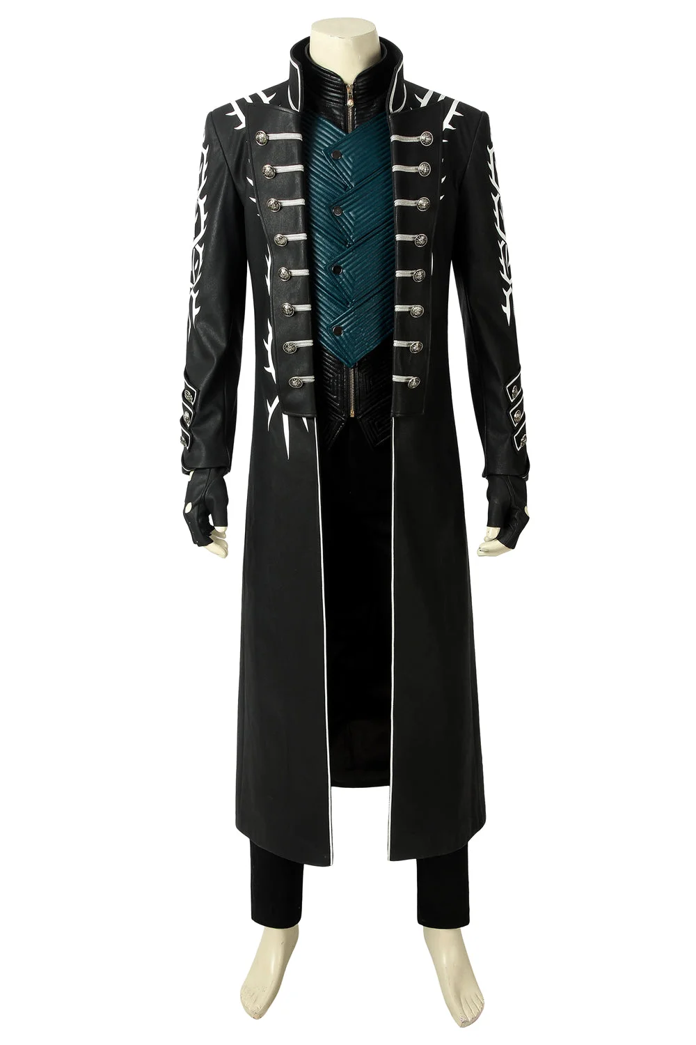 Vergil Cosplay Costumes Devil May Cry 5 Cosplay Black Trench Coat