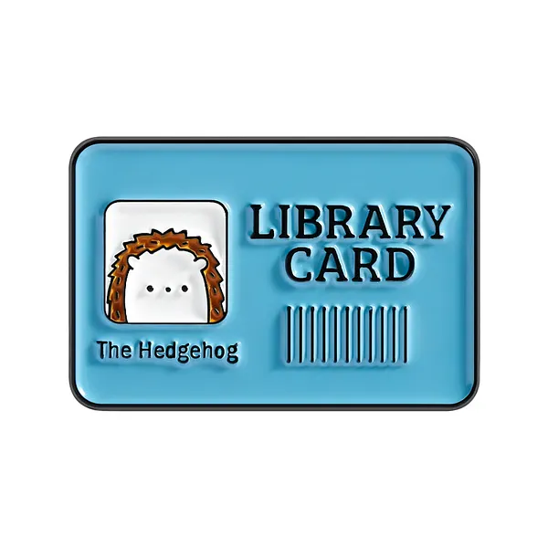 Foto del pin Erizo Bibliotecario Dulce
