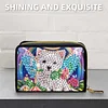 2pcs Dog Pattern Diamond Painting Fashion Card Holder Compact Coin Purse