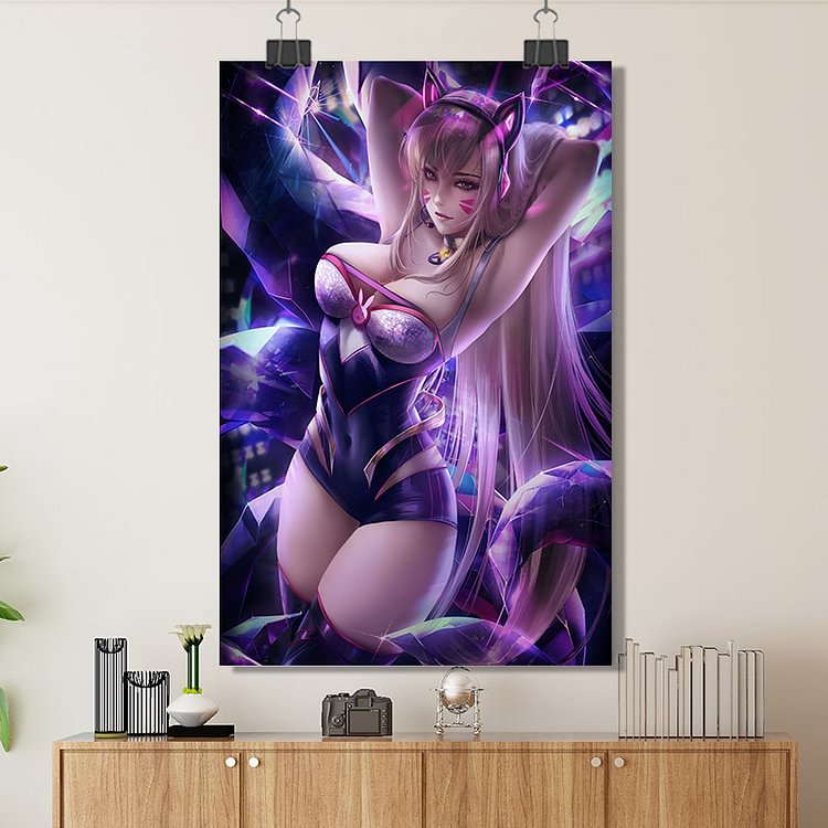 League of Legends - (K/DA) - Ahri/Custom Poster/Canvas/Scroll Painting/Magnetic Painting