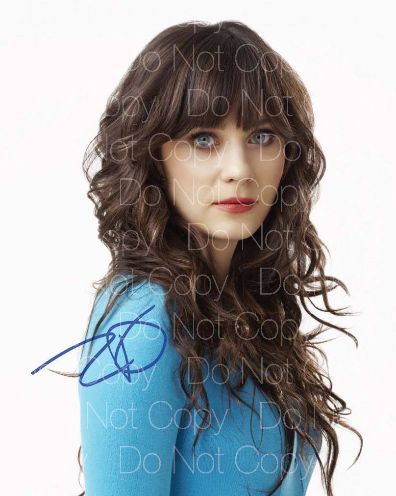 Zooey Deschanel signed Photo Poster painting sexy hot 8X10 poster picture autograph RP