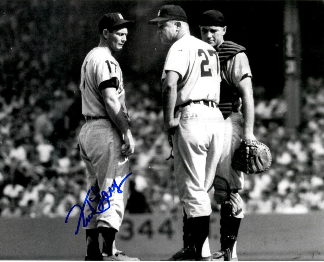 Signed 8x10 FRANK LARY Detroit Tigers Autographed Photo Poster painting - COA