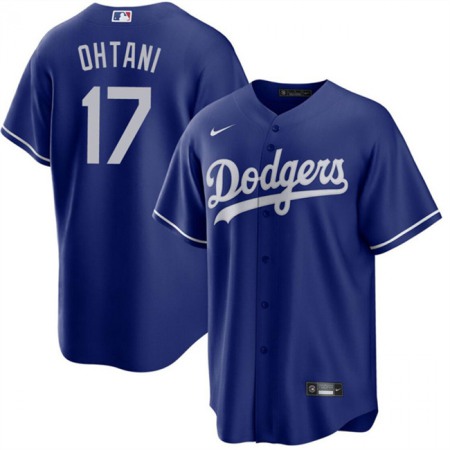Youth Los Angeles Dodgers #17 Shohei Ohtani Blue Stitched Baseball Jersey L687