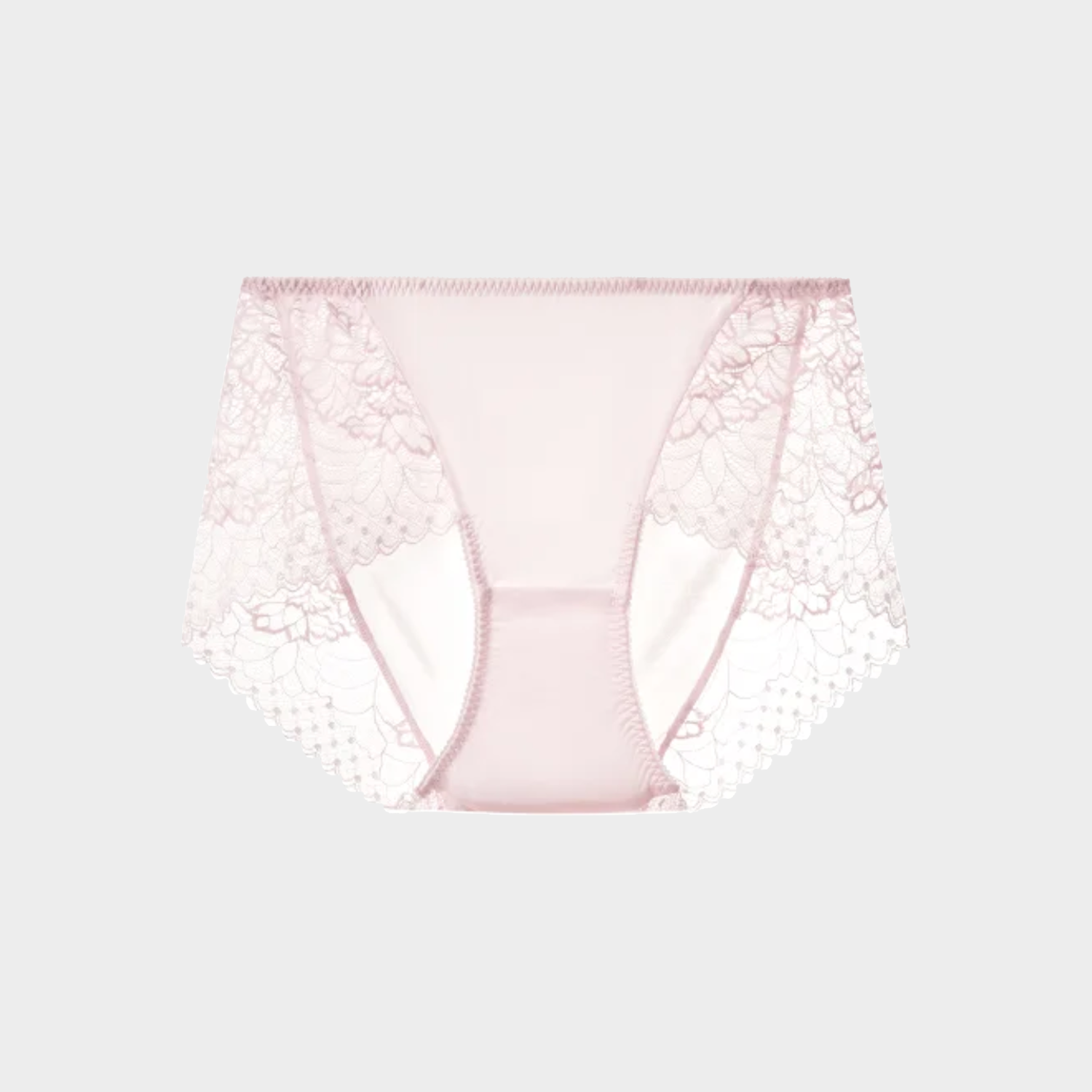 100% Silk Lace Panties Mid Waist Versatile REAL SILK LIFE