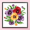 Flower - 9CT Partial Beaded Cross Stitch Kit(31x31cm)