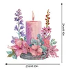 【Clearance Sale】DIY Cles Pink Flowers-Diamond Painting Ornaments（Single-Sided)