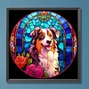 Diamond Painting-DIY Full Round Drill Stained Glass Dog