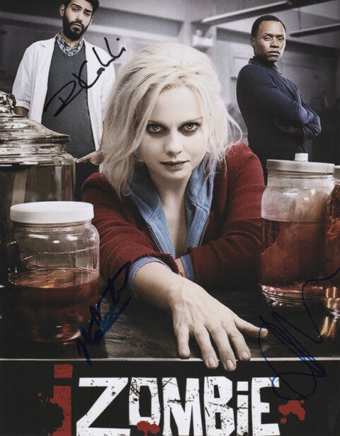 GFA Rose McIver and more * iZOMBIE CAST * Signed 8x10 Photo Poster painting AD4 COA