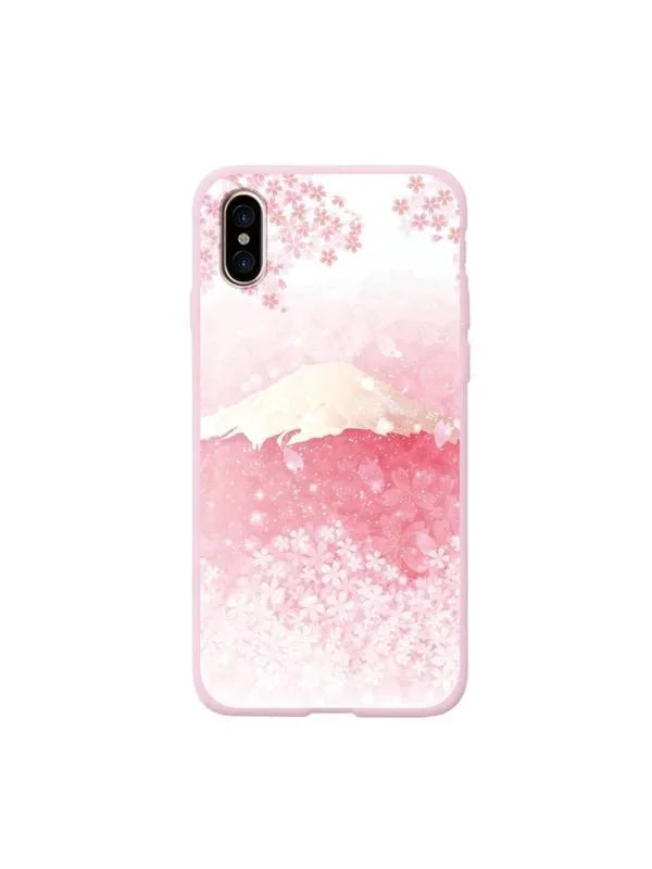 Sakura Mount Fuji Phone Case