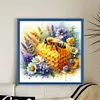 Bees And Flowers-11CT Stamped Cross Stitch 40*40cm/15.75*15.75in tapestrymarket