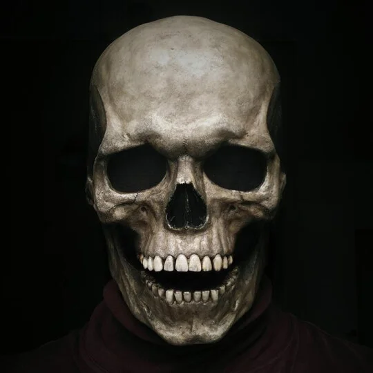 🎄Halloween limited🎄Full Head Skull mask/helmet with Movable Jaw