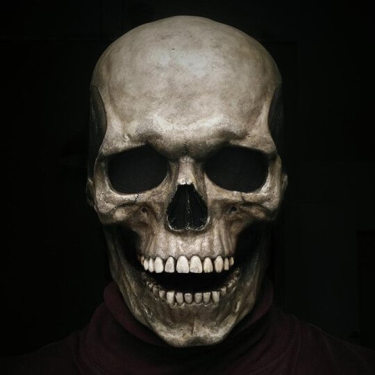 🎄Halloween limited🎄Full Head Skull mask/helmet with Movable Jaw