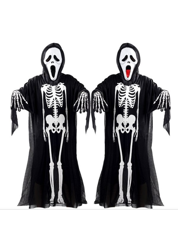 Halloween Costume Skull Printed Parent-child Outfit