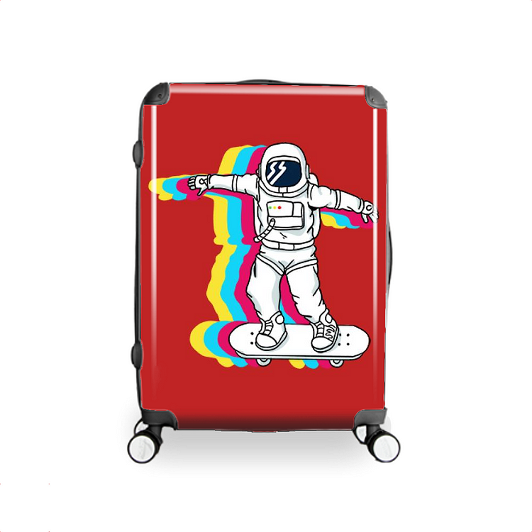 Astronaut Who Likes To Skateboard, Pop Art Hardside Luggage