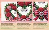 Valentine Day 2D Flat DIY Diamond Art Pendant Diamond Painting Set (Wreath)