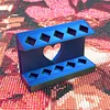 Diamond Painting Tweezer Holder, 10-Slot Heart Cutout Storage Stand for Diamond Art Tools
